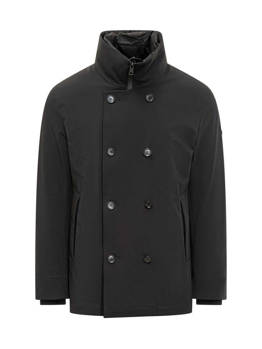 Sacouri DUNO Duno Duno Double-Breasted Jacket Black Waterproof Black Barbati (BM 19329942) 1