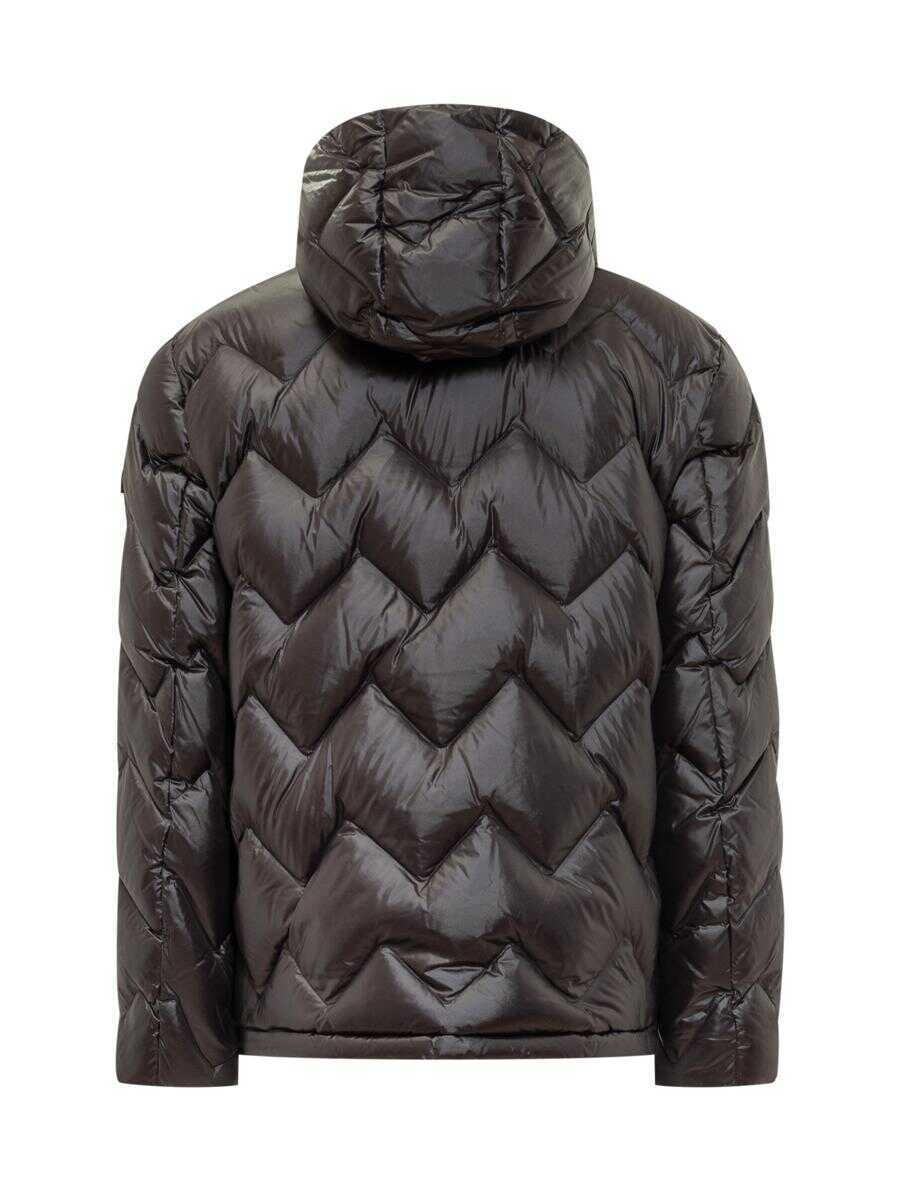 Geci de iarna Peuterey Peuterey Peuterey Glossy Black Down Jacket With Hood Black Barbati (BM 19329960) 2