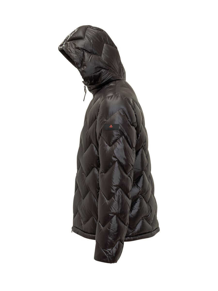 Geci de iarna Peuterey Peuterey Peuterey Glossy Black Down Jacket With Hood Black Barbati (BM 19329960) 3