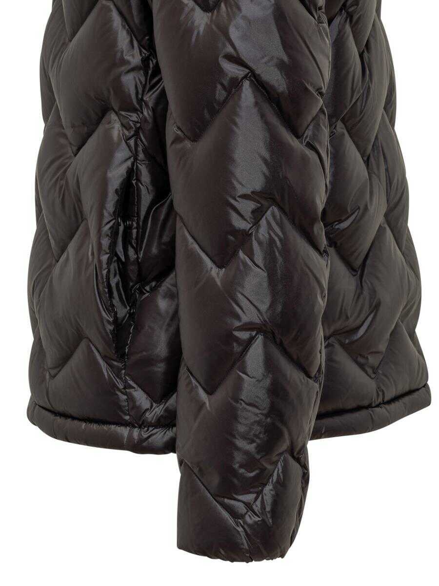 Geci de iarna Peuterey Peuterey Peuterey Glossy Black Down Jacket With Hood Black Barbati (BM 19329960) 4