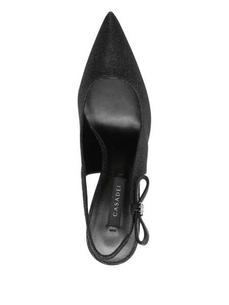 Pantofi cu toc Casadei Casadei Chanel Triniton Sling Back Shoes Black Femei (BM 19330050) 4