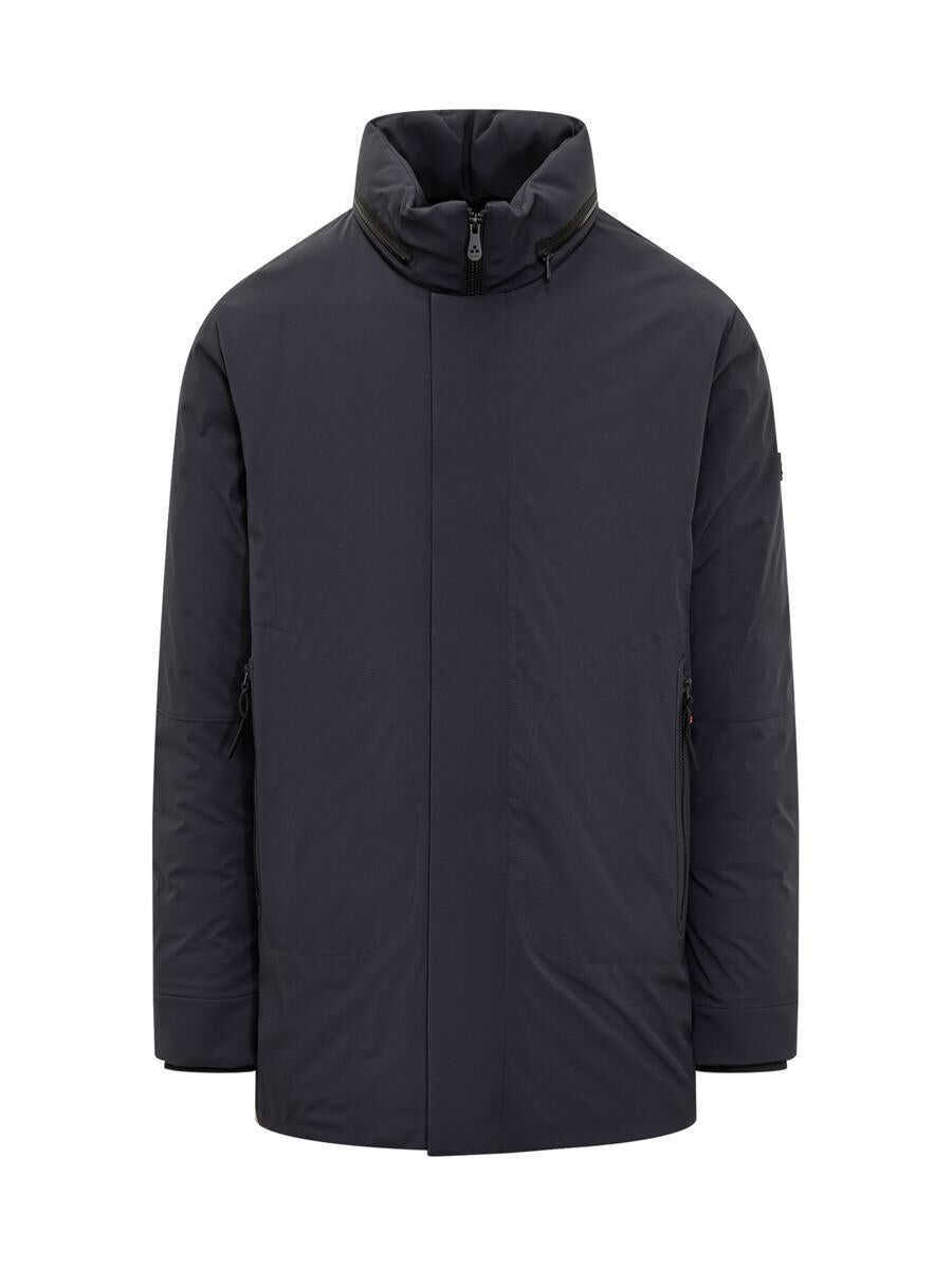 Geci Peuterey Peuterey Peuterey Blue Technical Jacket With High Collar BLUE Barbati (BM 19330167) 1