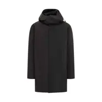 Geci Parka Peuterey Peuterey Black Parka With Hood Minimal Barbati
