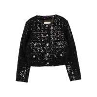 Geci Michael Kors Michael Kors Tweed Jacket With Sequins Femei