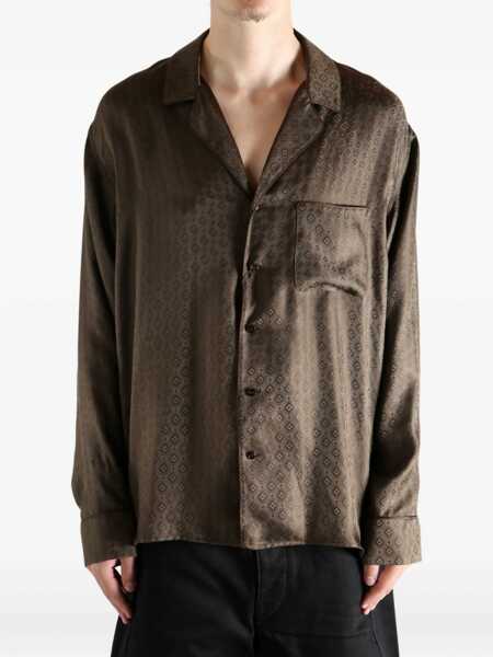 Camasi Saint Laurent Saint Laurent Shirts BROWN Barbati (BM 19330662) 2