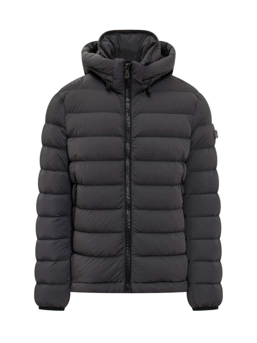 Geci de iarna Peuterey Peuterey Peuterey Black Down Jacket With Hood Padded BLUE Barbati (BM 19330875) 1
