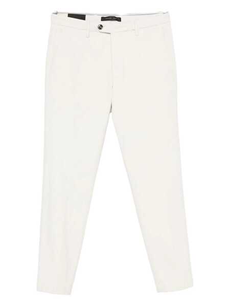 Pantaloni MICHAEL COAL Michael Coal Cream Trousers Featuring Concealed Front Button Beige Barbati (BM 19330965) 1