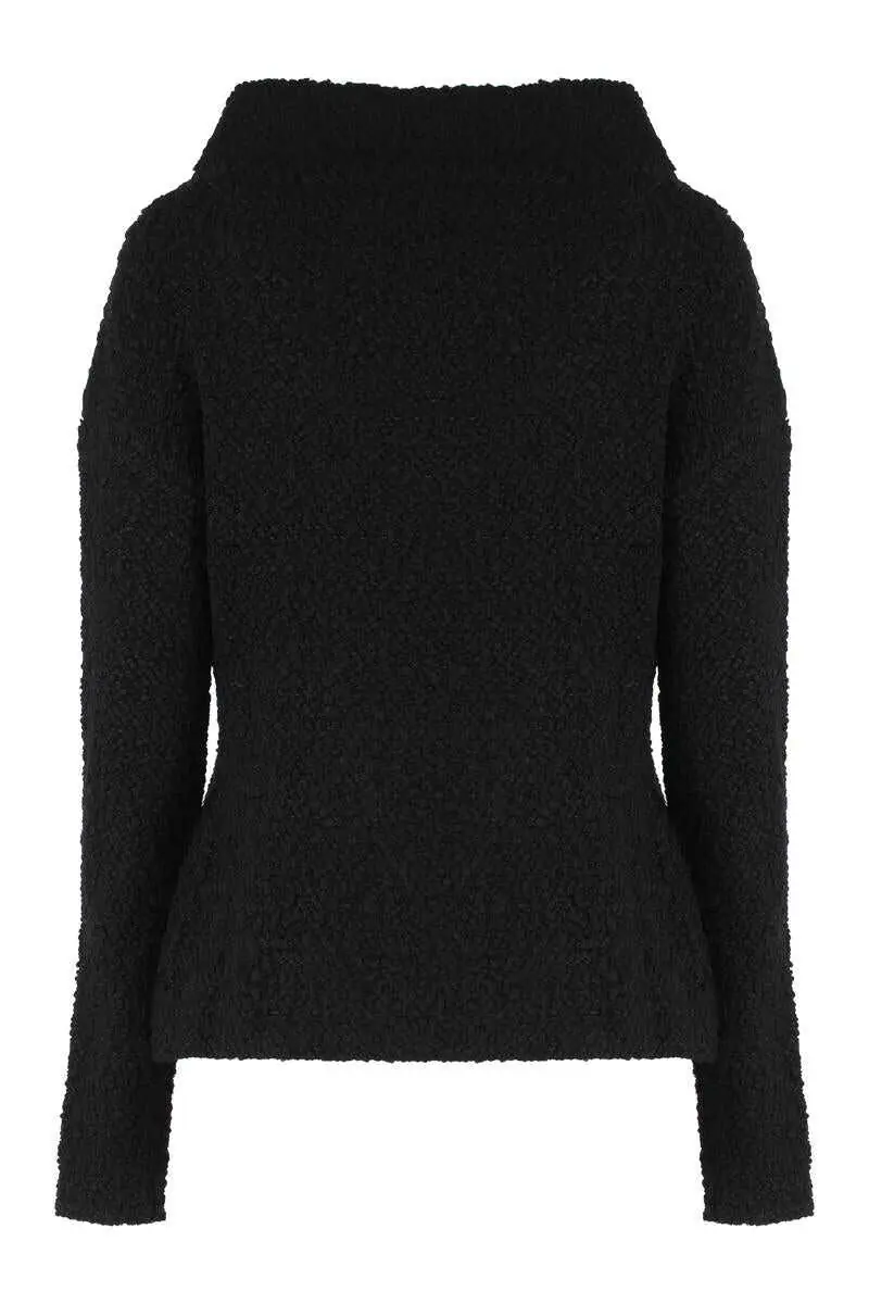Geci Alberta Ferretti Alberta Ferretti Boucle Wool Sweater. Black Femei (BM 19331913) 2