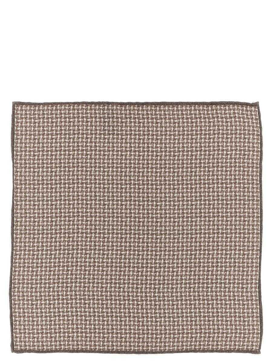 Esarfe Brunello Cucinelli Brunello Cucinelli Silk Pocket Clutch BROWN Barbati (BM 19332222) 1
