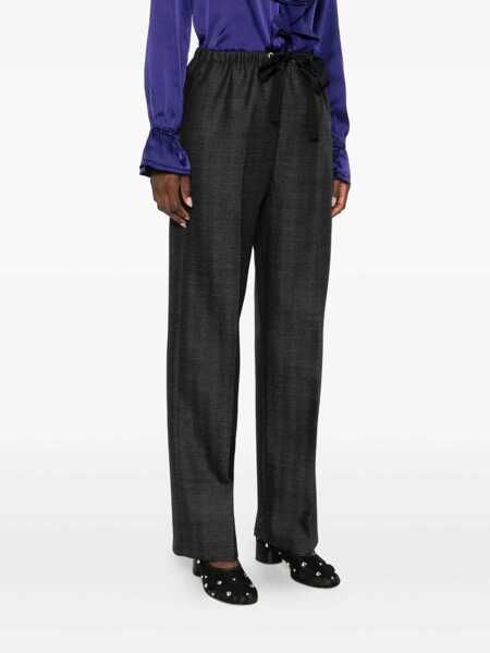 Pantaloni casual forteforte ForteForte Grey My Pants Pants In Wool GREY Femei (BM 19332234) 3