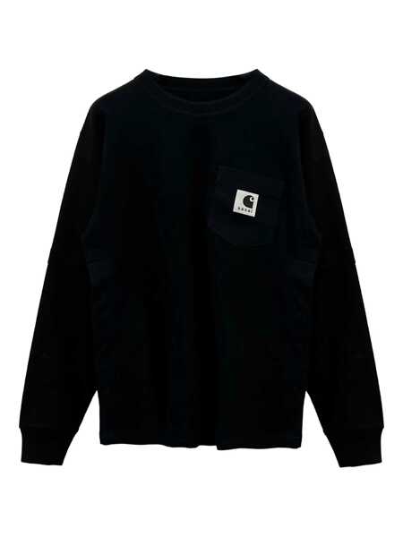 Tricouri Sacai Sacai x Carhartt WIP crewneck t-shirt Black Barbati (BM 19334667) 1