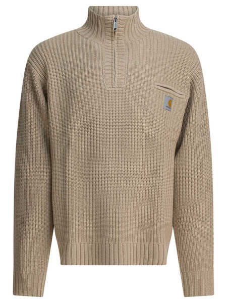 Pulovere Carhartt Detroit half-zip sweater Beige Barbati (BM 19334814) 1