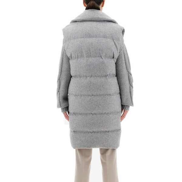 Paltoane Herno HERNO Padded Long Gilet Coat Gray Femei (BM 19334937) 3