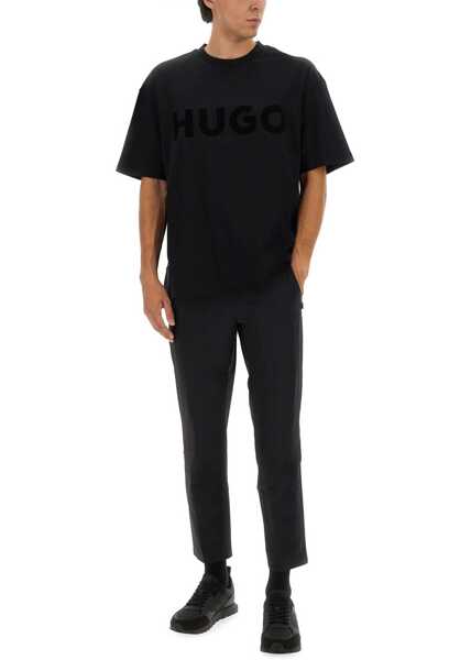 Tricouri Hugo Boss Oversized Logo T-Shirt BLACK Barbati (BM 19335015) 2