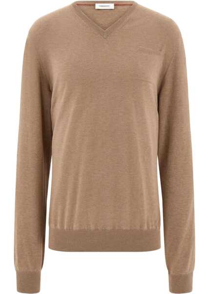 Pulovere Ferragamo Pocket-detail Sweater SAND Barbati (BM 19335083) 1