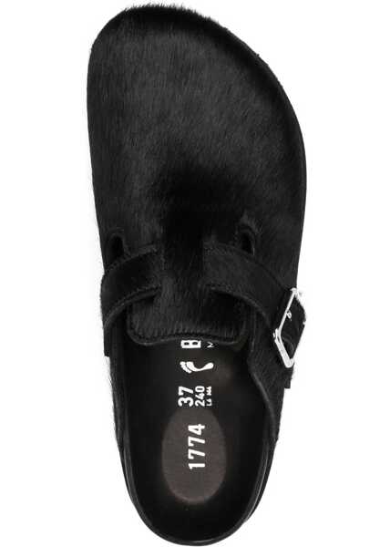 Sandale Birkenstock Pony hair Boston Mules with narrow fit BLACK Femei (BM 19335089) 4