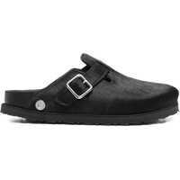 Sandale Pony hair Boston Mules with narrow fit Femei