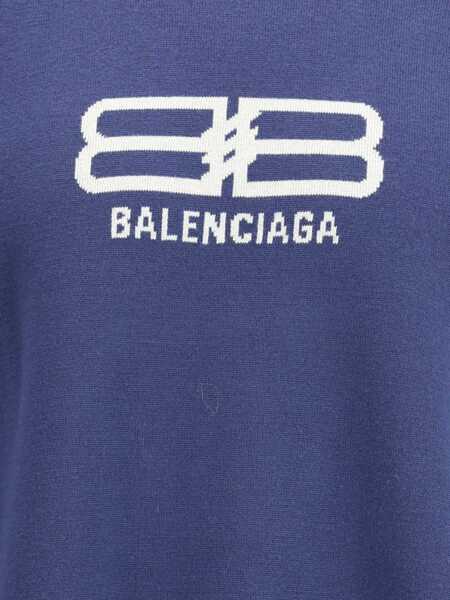 Pulovere casual Balenciaga Crewneck Sweatshirt NAVY/GREY Barbati (BM 19335128) 3