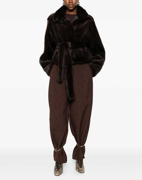 Blanuri DARKPARK Hunter fur & shearling Jacket DARK BROWN Femei (BM 19335260) 2