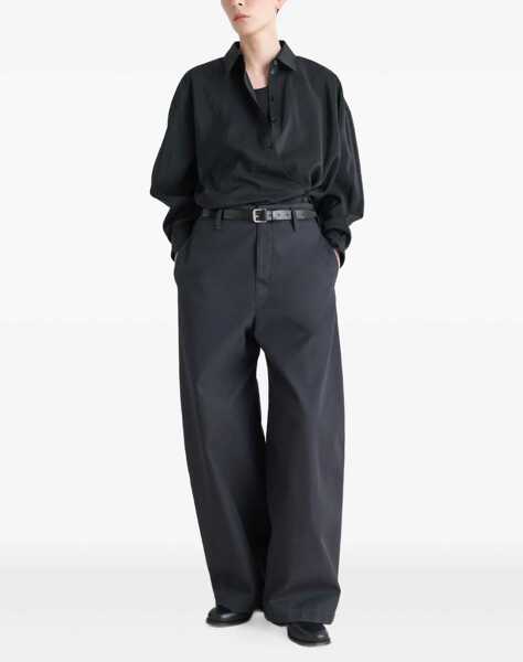 Camasi casual LEMAIRE Draped Shirt BLACK Femei (BM 19335278) 2