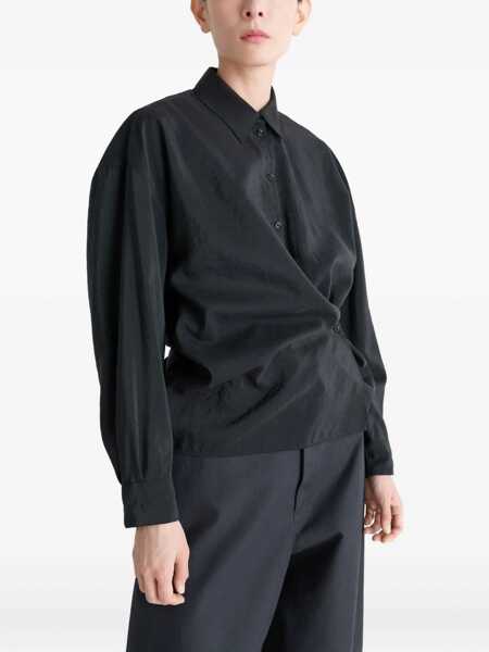 Camasi casual LEMAIRE Draped Shirt BLACK Femei (BM 19335278) 4