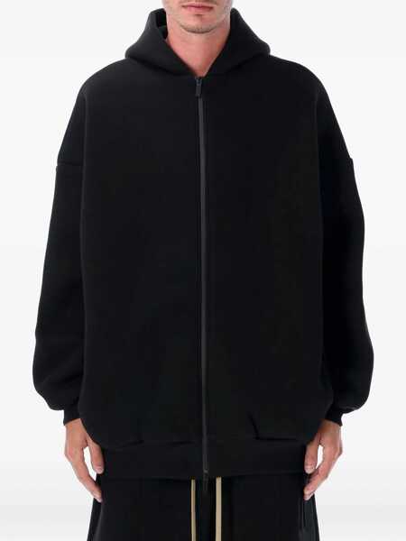 Bluze de trening FEAR OF GOD Cotton-nylon zip-up Hoodie BLACK Barbati (BM 19335302) 1