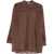 DARKPARK Keanu silk organza Shirt DARK BROWN