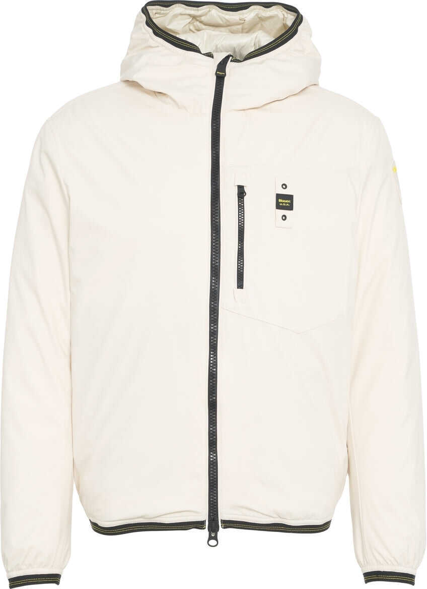 Jachete Blauer Padded hooded jacket White Barbati (BM 19335437) 1