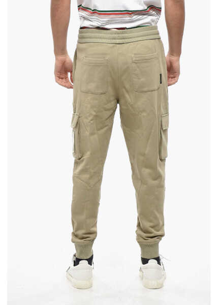 Pantaloni de trening Moose Knuckles Brushed Cotton Clemont Cargo Joggers With Golden Logo Green Barbati (BM 19335542) 2