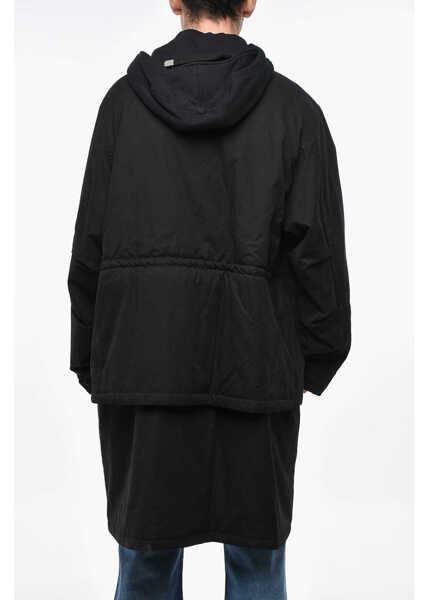 Jachete WE11DONE Padded Utility Jacket With Hood Black Barbati (BM 19335545) 2