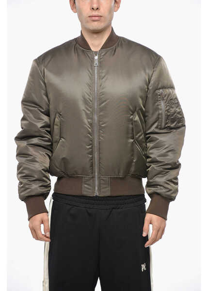 Bomber jacket 1989 STUDIO Padded Bomber Jacket With Embroidered Logo Brown Barbati (BM 19335551) 1