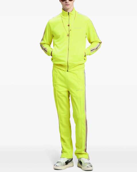 Pantaloni de trening Palm Angels Straight Leg Fluorescent Joggers With Ankle Zip Yellow Barbati (BM 19335557) 2