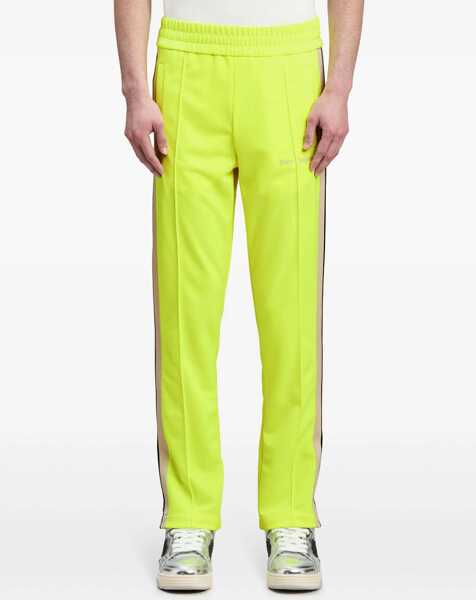 Pantaloni de trening Palm Angels Straight Leg Fluorescent Joggers With Ankle Zip Yellow Barbati (BM 19335557) 3