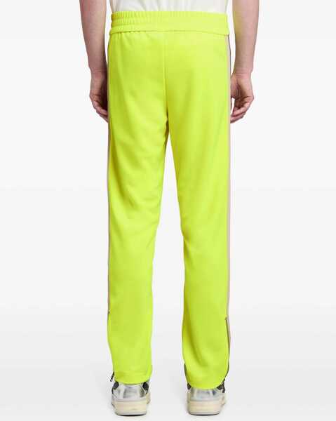 Pantaloni de trening Palm Angels Straight Leg Fluorescent Joggers With Ankle Zip Yellow Barbati (BM 19335557) 5