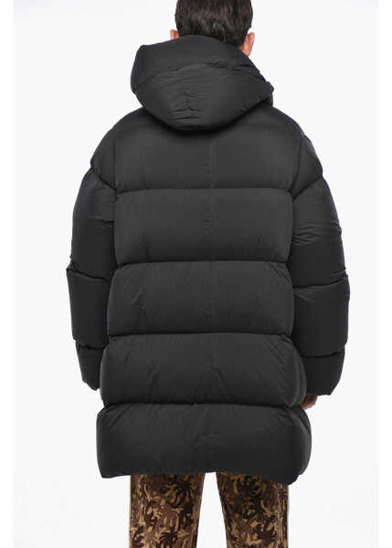 Jachete Bacon Puffer Storm Rod Jacket With Collar-Shaped Hood Black Barbati (BM 19335563) 2