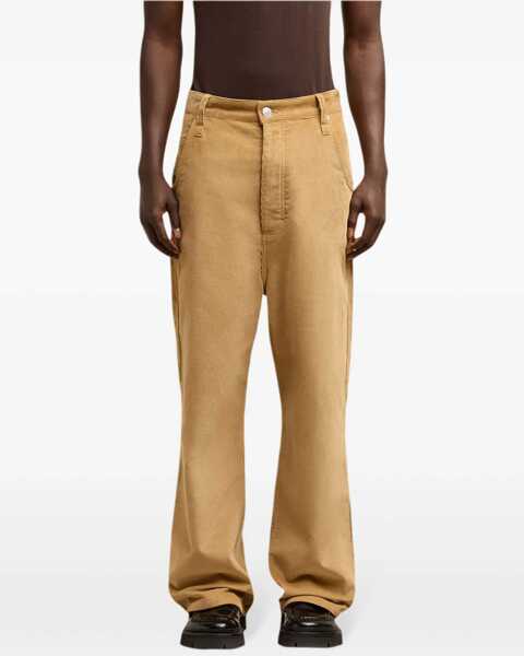 Pantaloni casual AMI ALEXANDRE MATTIUSSI Straight Leg Corduroy Pants Brown Barbati (BM 19335572) 3