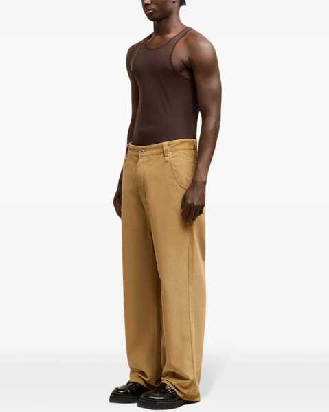 Pantaloni casual AMI ALEXANDRE MATTIUSSI Straight Leg Corduroy Pants Brown Barbati (BM 19335572) 4
