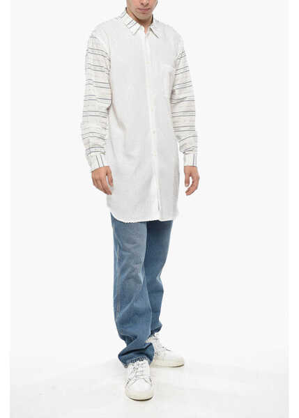 Camasi casual Comme des Garons Homme Plus Jacquard Motif Shirt Embellished With Sequins Multicolor Barbati (BM 19335590) 4