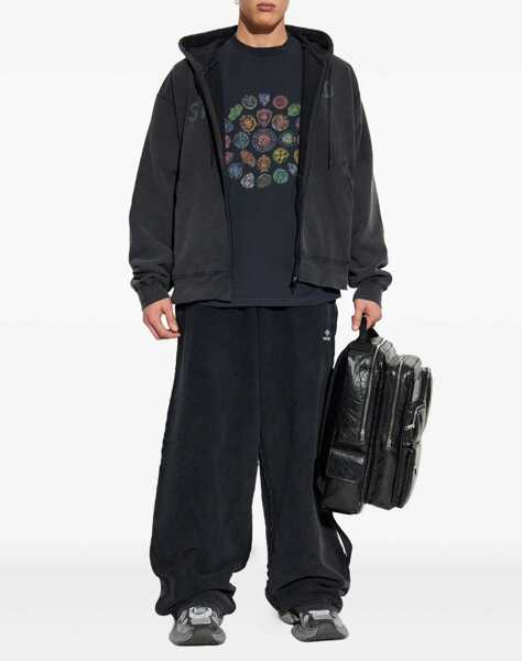 Bluze de trening Balenciaga Standard Oversized Zip-Up Hoodie BLACK Barbati (BM 19335698) 2