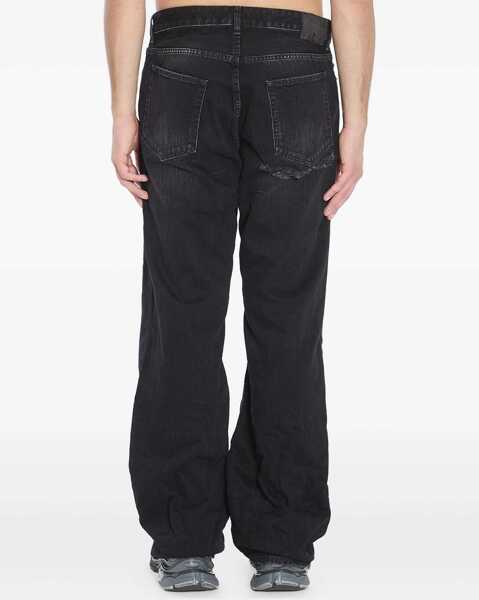 Blugi Balenciaga Distressed Relaxed Jeans BLACK Barbati (BM 19335707) 4