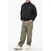 Imbracaminte WE11DONE pentru Barbati - Jachete WE11DONE Cotton Blend Utility Jacket With Golden Buttons Black Barbati (BM 19335809) - B-mall.ro