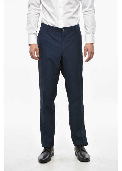 Pantaloni eleganti CORNELIANI Id Cotton Identity Pants Blue Barbati (BM 19335863) 1