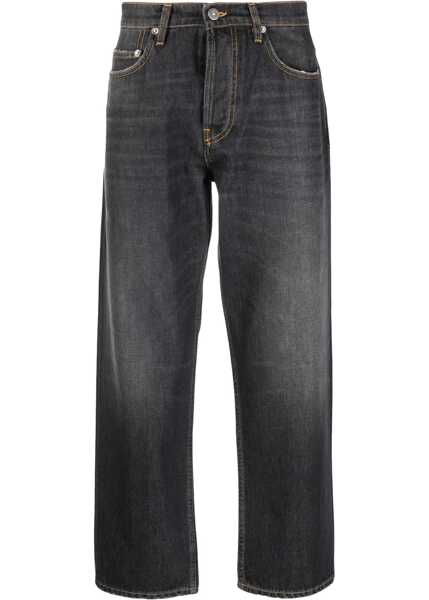 Blugi drepti Golden Goose Loose Skate-Fit Jeans Cory Stonewashed Effect 20Cm Black Barbati (BM 19335893) 1