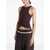 Magda Butrym Tank Top With Knot BROWN