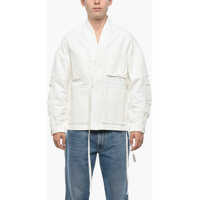 Jachete Lightweight Cotton Kimono Field Jacket With Breast Pocket Barbati