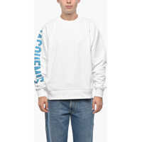 Bluze de trening Solid Color Crew-Neck Sweatshirt With Contrasting Logo Barbati