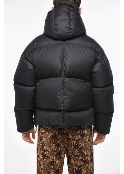 Geci de iarna Bacon Hooded Oak Zip-Up Down Jacket Black Barbati (BM 19336133) 2