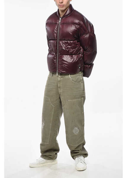 Geci de iarna Bacon Bomber Fit Storm Fury Down Jacket With Front Zip Burgundy Barbati (BM 19336148) 4