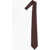 CORNELIANI Geometrical Patterned Silk Tie Brown
