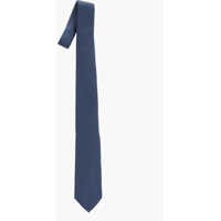 Cravate Solid Color Silk Tie With Micro Patterns Barbati